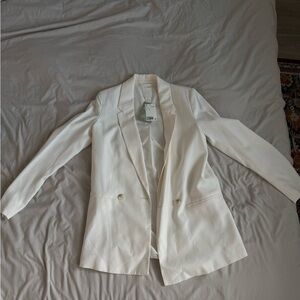 H&M Classic Cream Women's Blazer XS